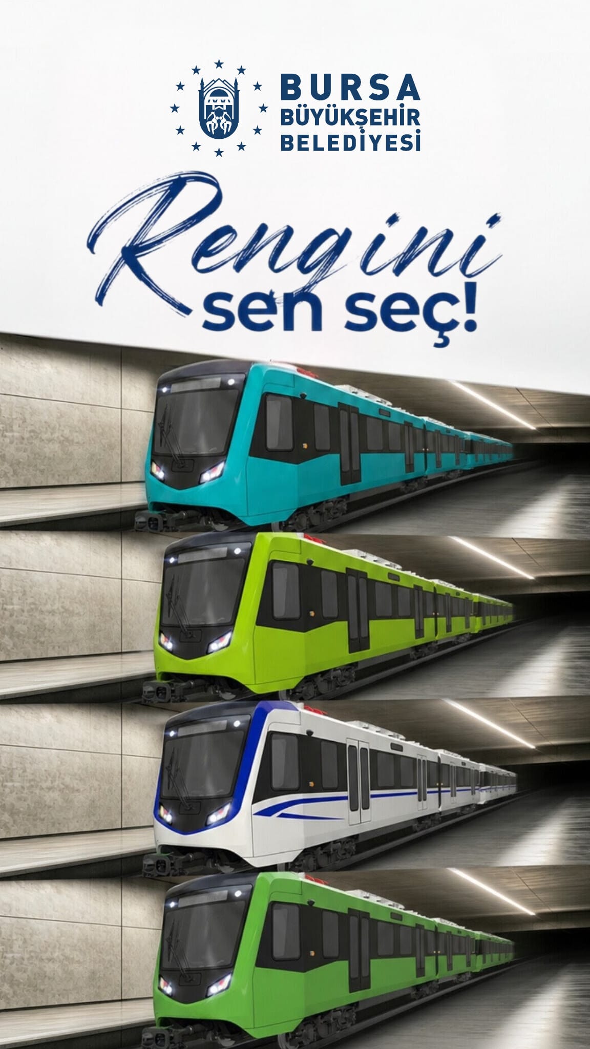 Yeni Vagonlar Ne Renk Olsun?