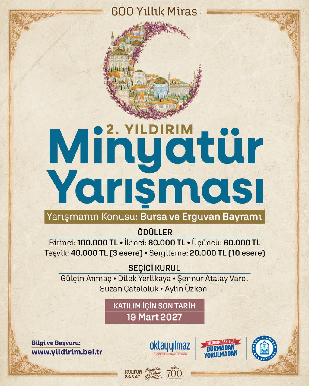 Yıldırım'da Minyatür Yarışması Başlado